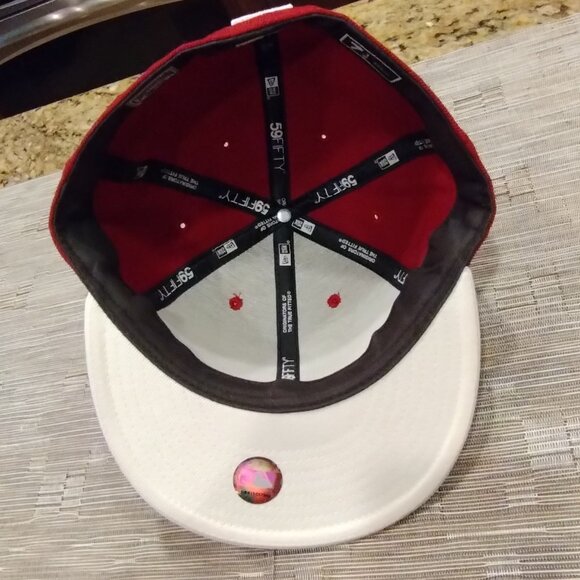 Philadelphia Phillies New Era Cooperstown Collection Fitted Hat Size 7 1/2 - Picture 8 of 11